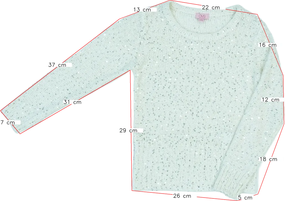 Barna OVS Pulóver EU 110 / UK 5 év / US 5 év/XS