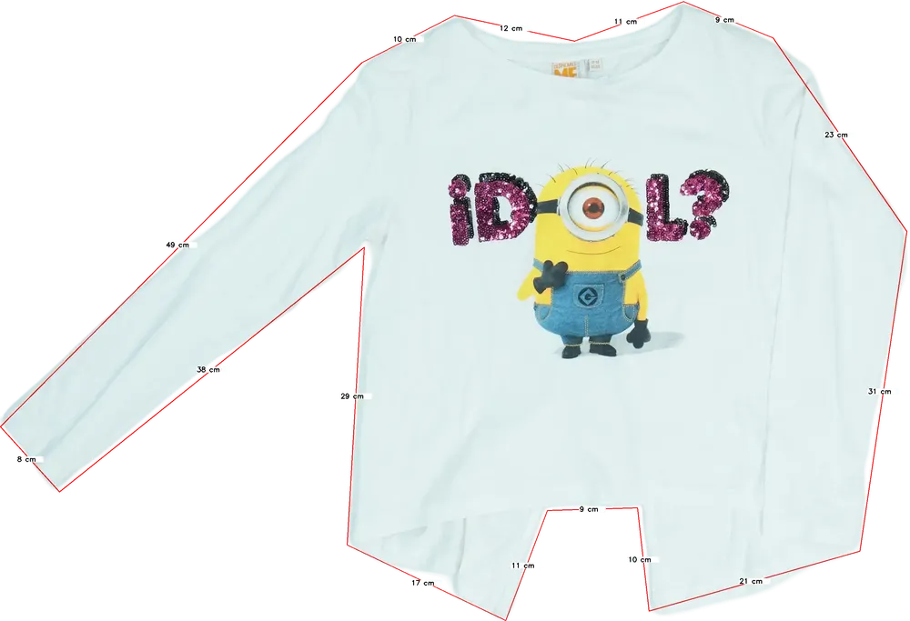 Fehér Egyéb Hosszú ujjú felső EU 158 / UK 13 év / US 14 év/XL