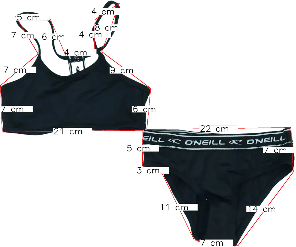 Fekete O'neill Bikini EU 104 / UK 4 év / US 4T/XS
