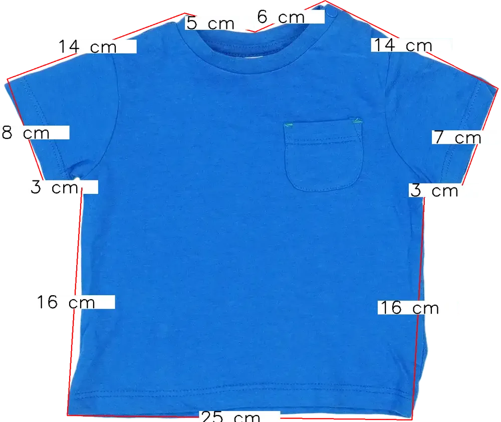 Kék OVS - Fagottino Póló EU 68 / UK 3-6 hónap / US 3-6 hónap