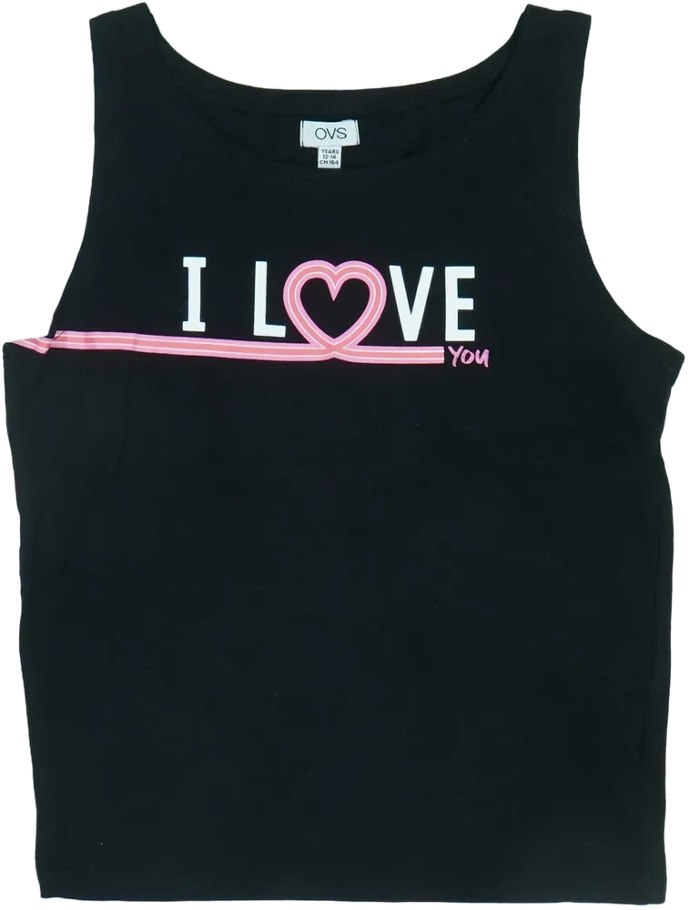 Fekete OVS Lányka / Női trikó EU 164 / UK 14 év / US 14 év/XL