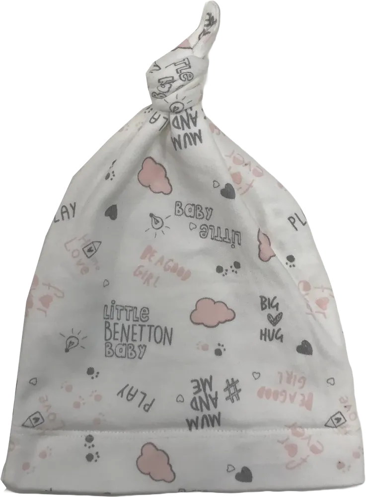 Fehér Benetton Sapka EU 68 / UK 3-6 hónap / US 3-6 hónap