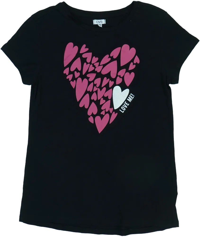 Fekete OVS Póló EU 170 / UK 15 év / US XL