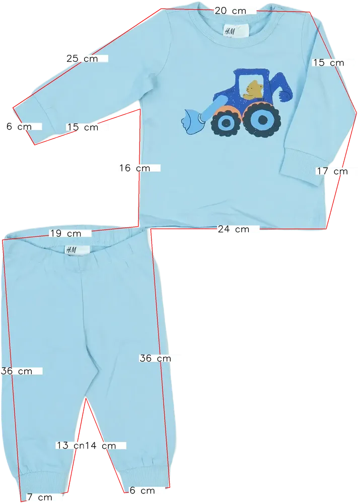 Kék H&amp;M Pizsama EU 62 / UK 0-3 hónap / US 0-3 hónap