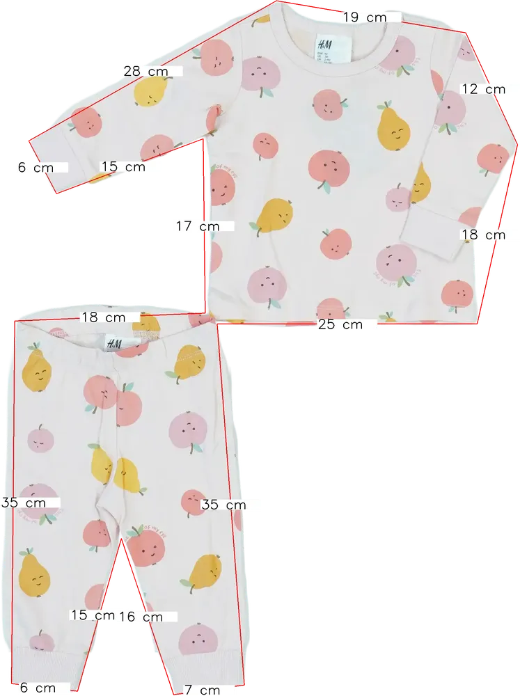 Rózsaszín H&amp;M Pizsama EU 62 / UK 0-3 hónap / US 0-3 hónap