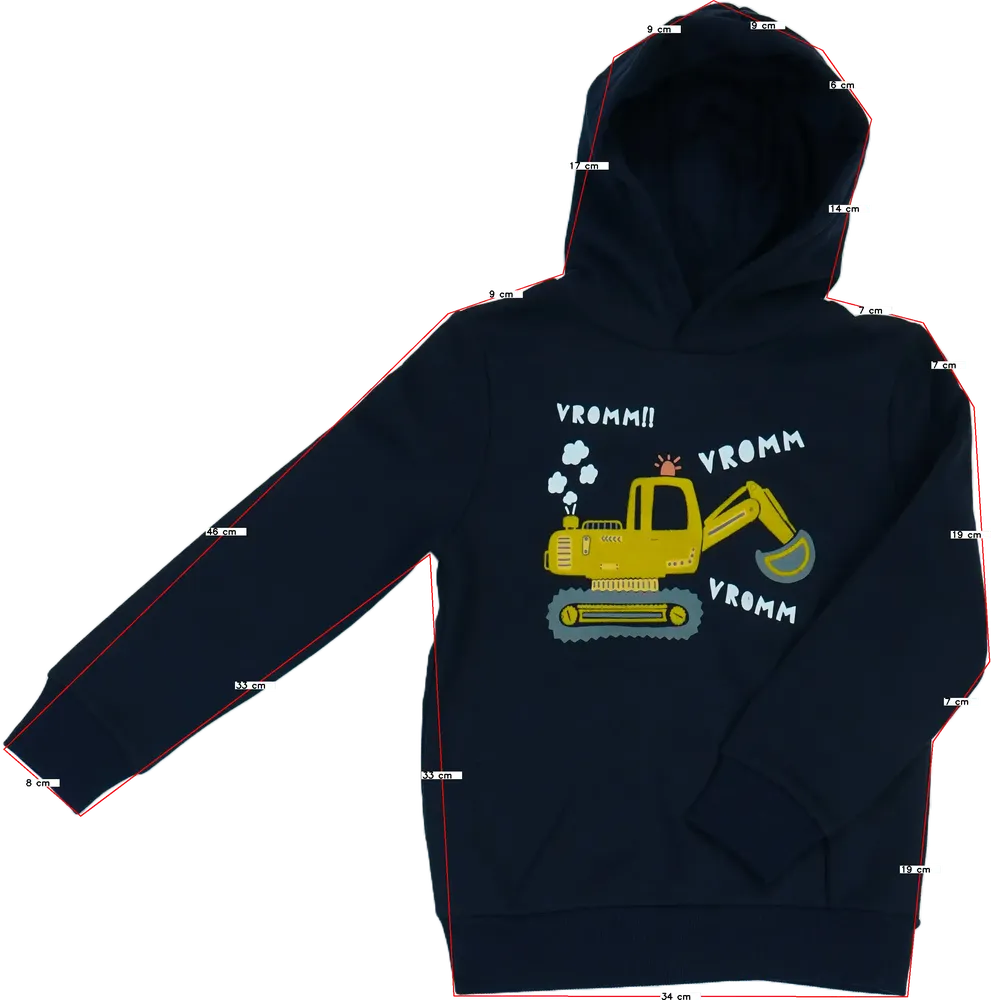 Kék C&amp;A Kapucnis pulóver EU 134 / UK 9 év / US 9 év/L