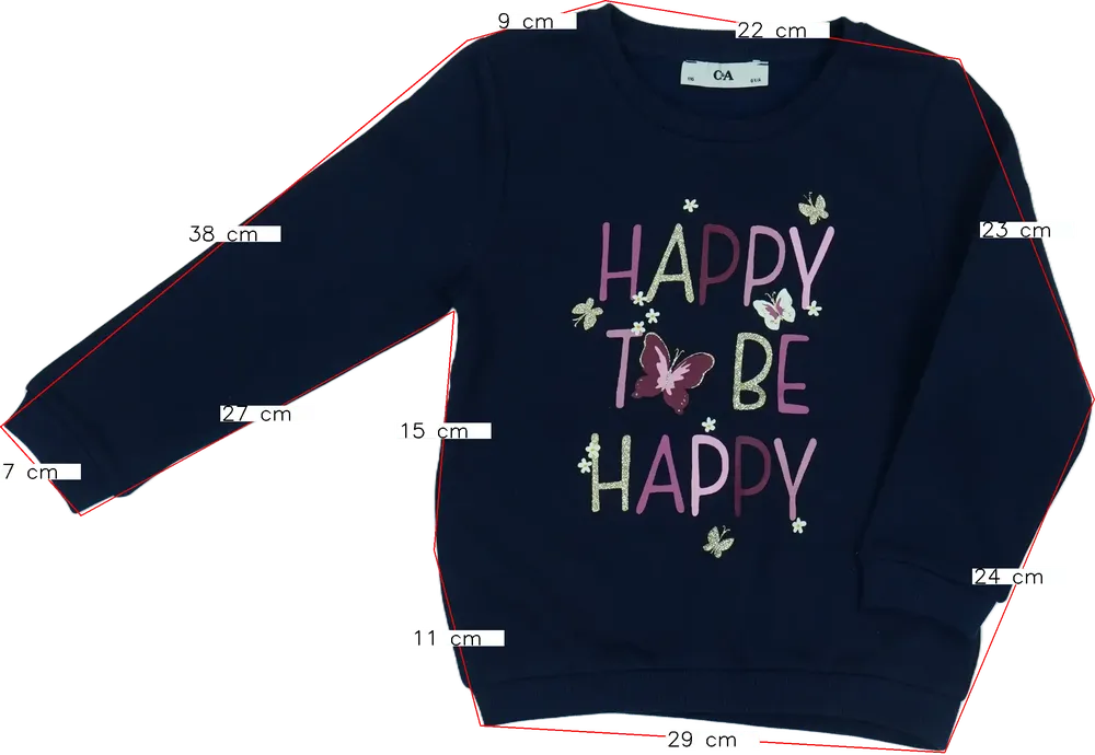 Kék C&amp;A Pulóver EU 116 / UK 6 év / US 6 év/S