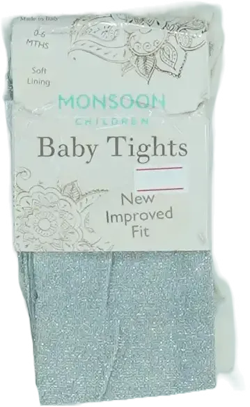 Ezüst Monsoon Harisnya EU 68 / UK 3-6 hónap / US 3-6 hónap