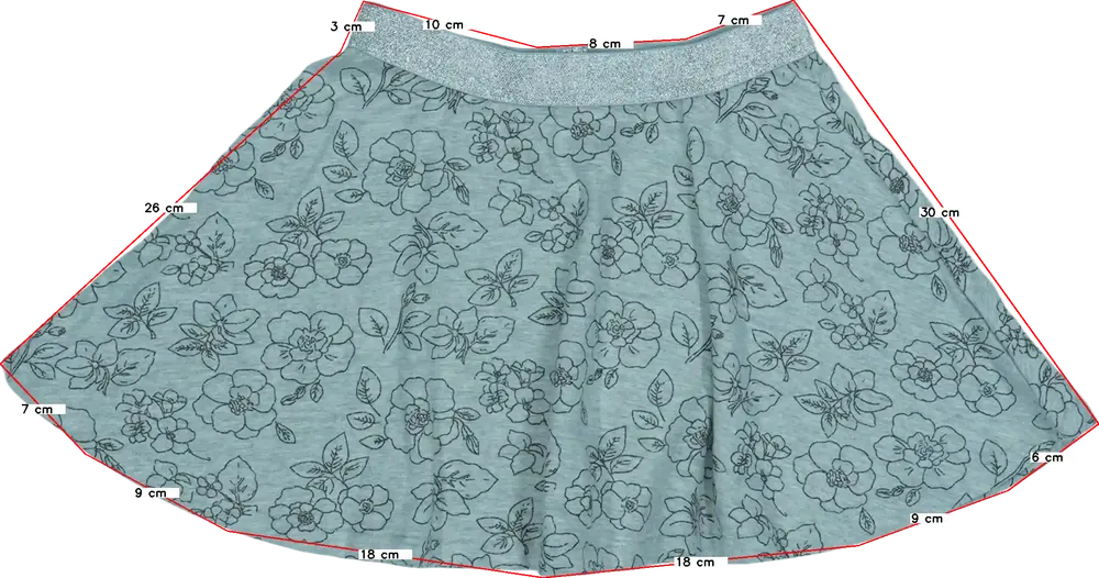 Szürke OVS Szoknya EU 122 / UK 7 év / US 7 év/M