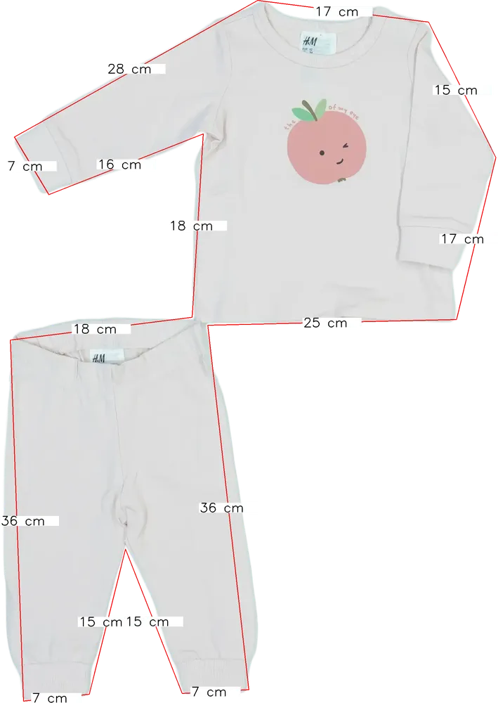 Rózsaszín H&amp;M Pizsama EU 62 / UK 0-3 hónap / US 0-3 hónap