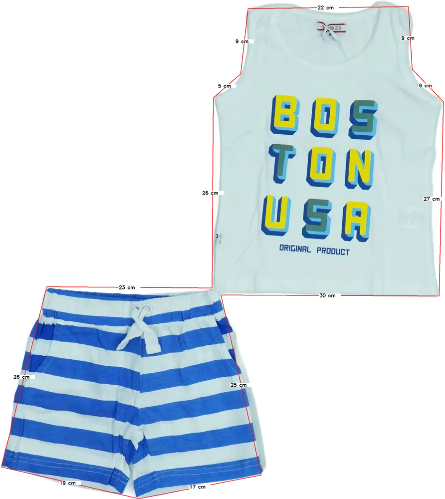 Blue Overkids 2-piece set - Top &amp; Bottom EU 92 / UK 2 years / US 2T