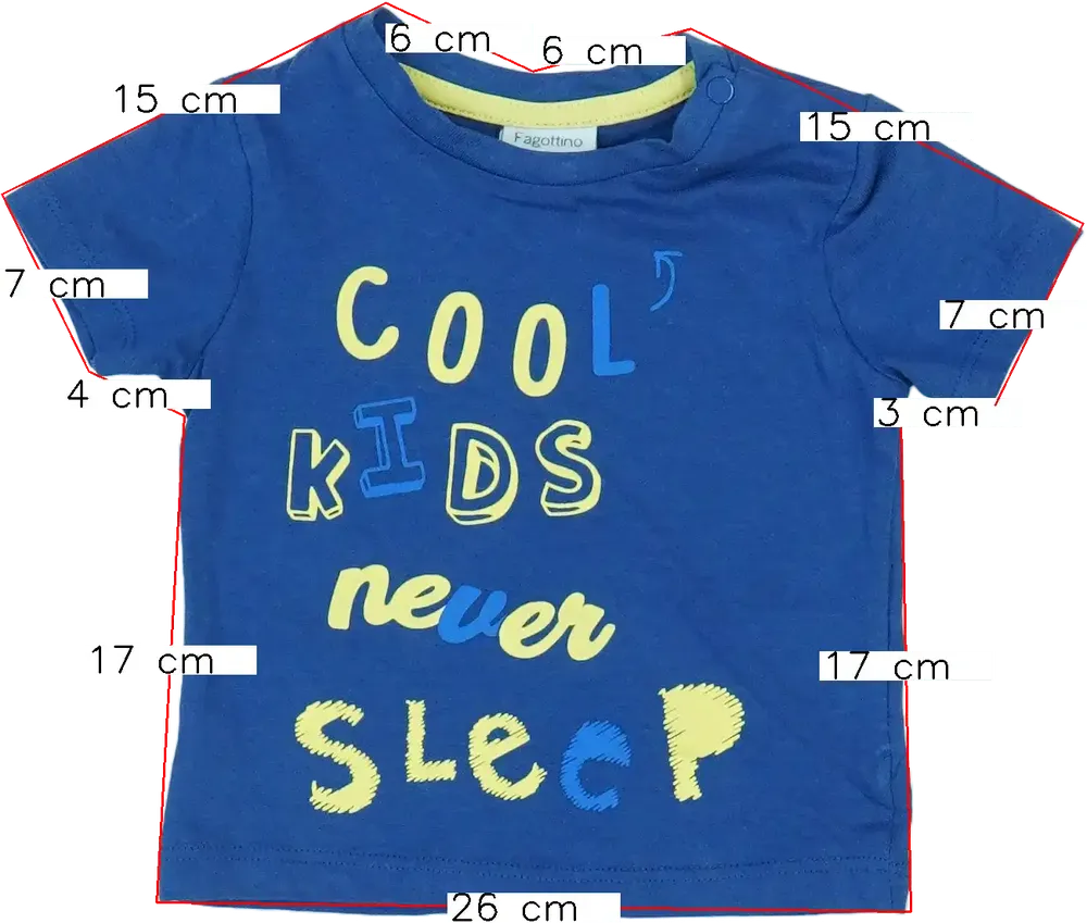 Kék OVS - Fagottino Póló EU 68 / UK 3-6 hónap / US 3-6 hónap