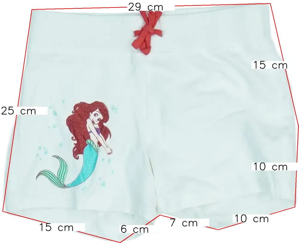 Fehér Disney Rövidnadrág EU 128 / UK 8 év / US 8 év/M