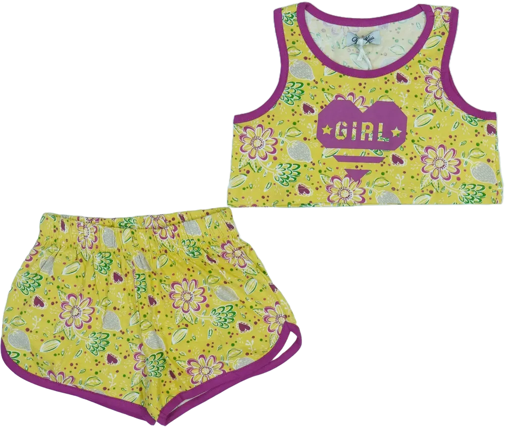 Sárga Overkids 2 részes szett - Felsőruházat és nadrág EU 98 / UK 3 év / US 3T