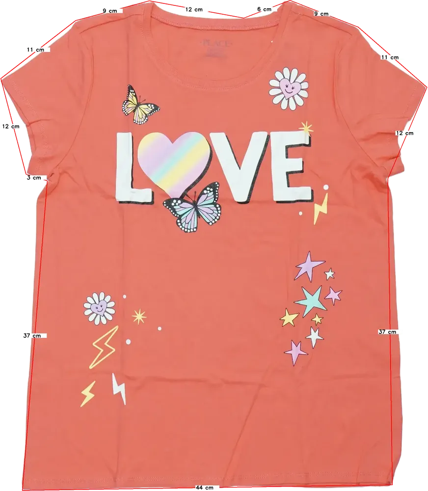 Rózsaszín Children's Place Póló EU 164 / UK 14 év / US 14 év/XL