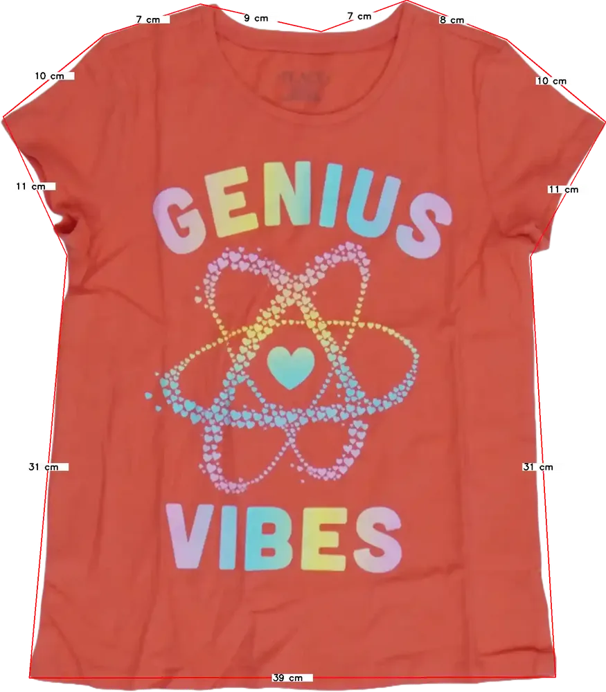 Rózsaszín Children's Place Póló EU 128 / UK 8 év / US 8 év/M