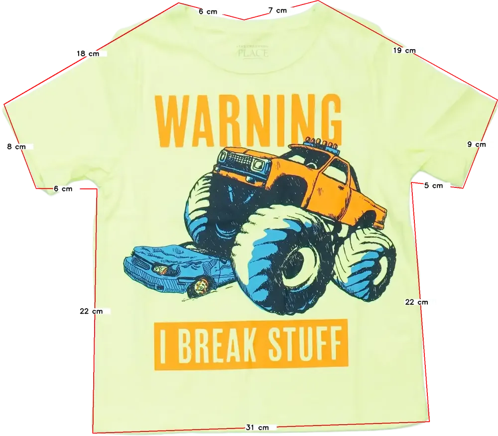 Sárga Children's Place Póló EU 92 / UK 2 év / US 2T