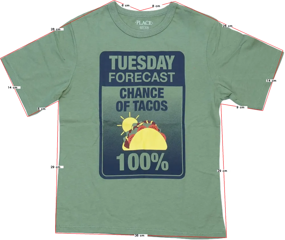 Zöld Children's Place Póló EU 116 / UK 6 év / US 6 év/S