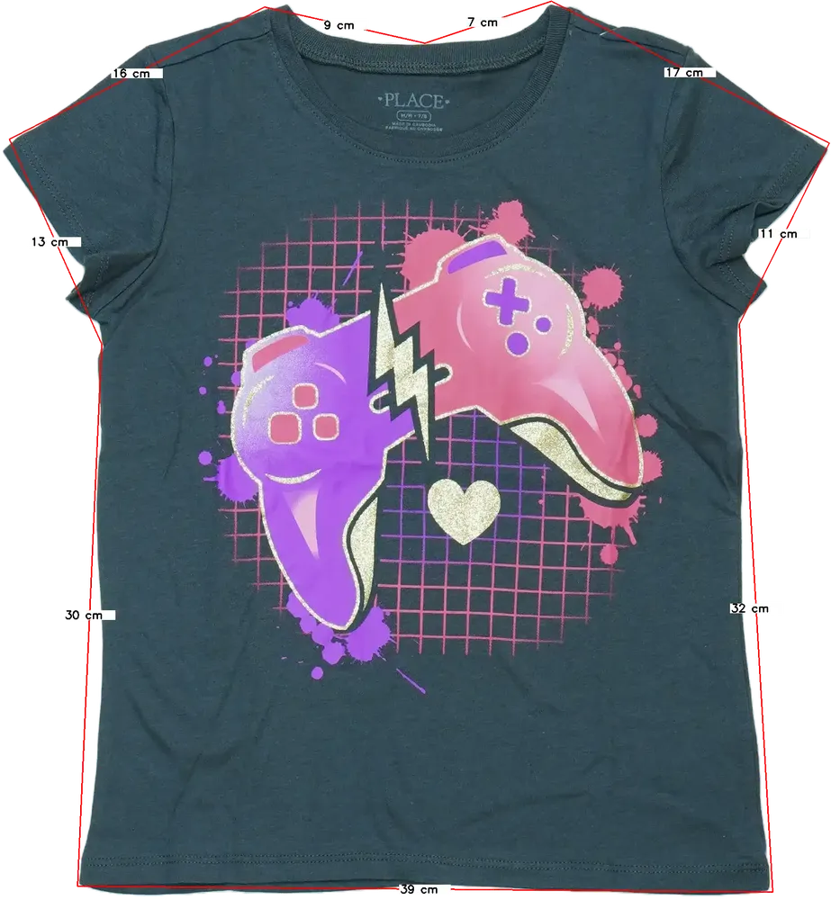 Szürke Children's Place Póló EU 128 / UK 8 év / US 8 év/M