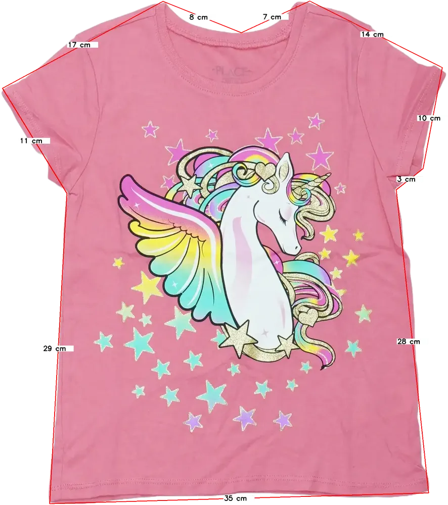 Rózsaszín Children's Place Póló EU 116 / UK 6 év / US 6 év/S