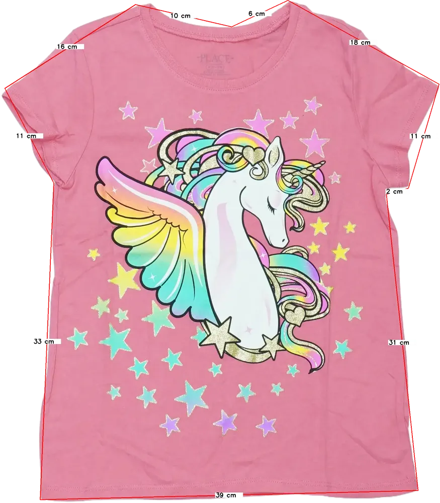 Rózsaszín Children's Place Póló EU 128 / UK 8 év / US 8 év/M