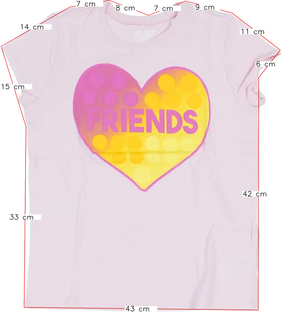 Rózsaszín Children's Place Póló EU 152 / UK 12 év / US 12 év/L