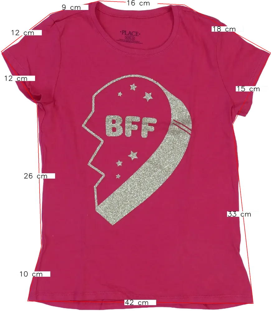 Rózsaszín Children's Place Póló EU 164 / UK 14 év / US 14 év/XL