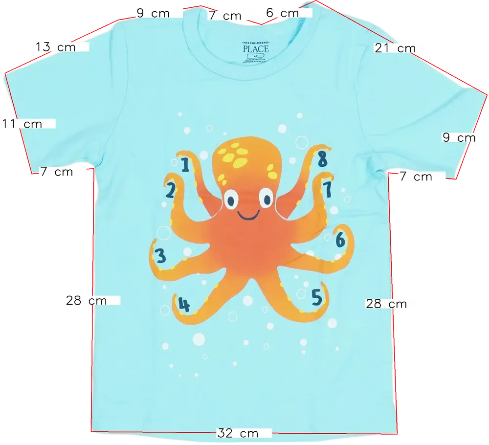 Kék Children's Place Póló EU 104 / UK 4 év / US 4T/XS