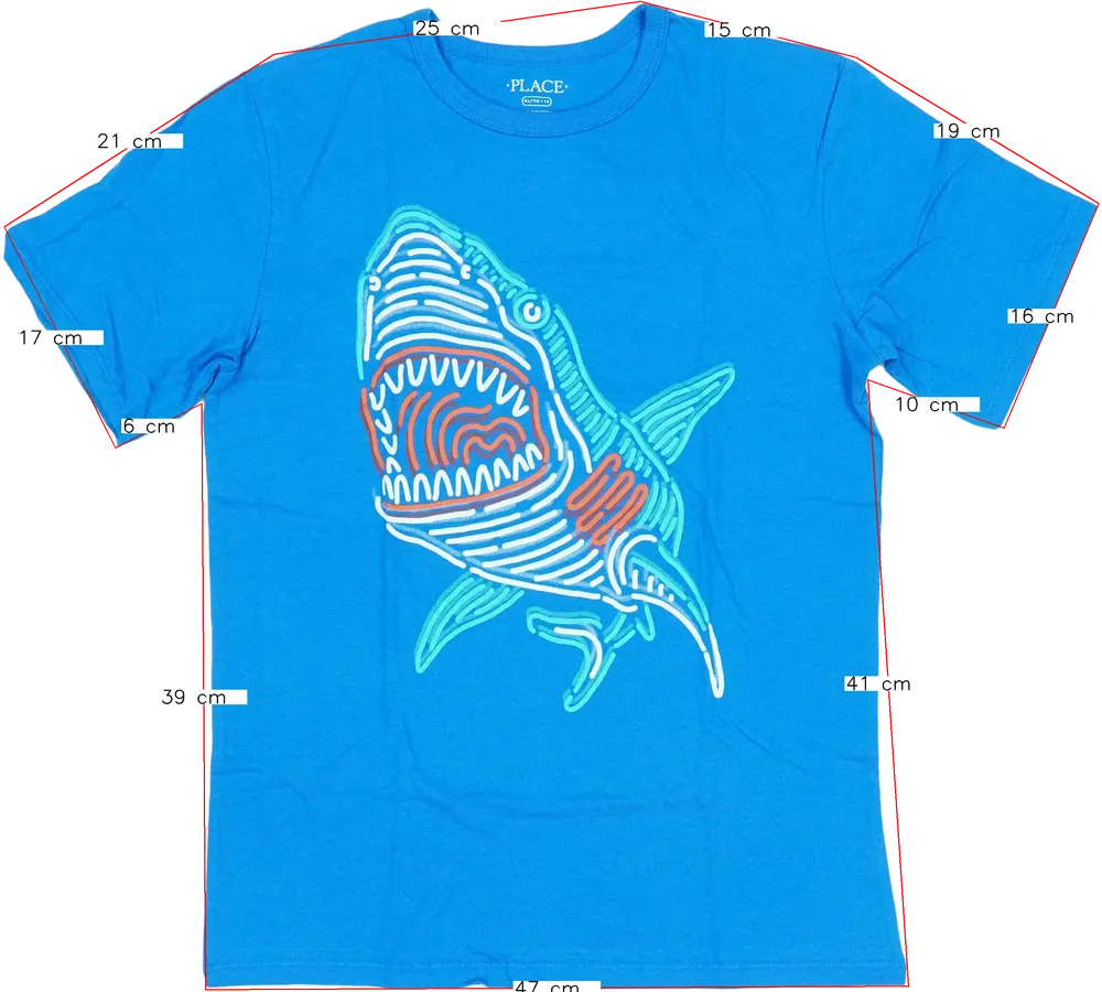 Kék Children's Place Póló EU 164 / UK 14 év / US 14 év/XL