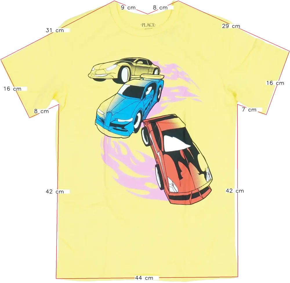 Sárga Children's Place Póló EU 164 / UK 14 év / US 14 év/XL