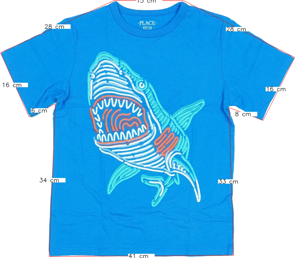 Kék Children's Place Póló EU 128 / UK 8 év / US 8 év/M