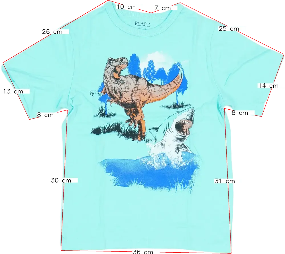 Kék Children's Place Póló EU 116 / UK 6 év / US 6 év/S