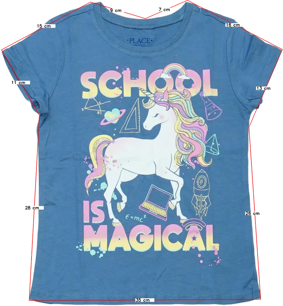 Kék Children's Place Póló EU 116 / UK 6 év / US 6 év/S