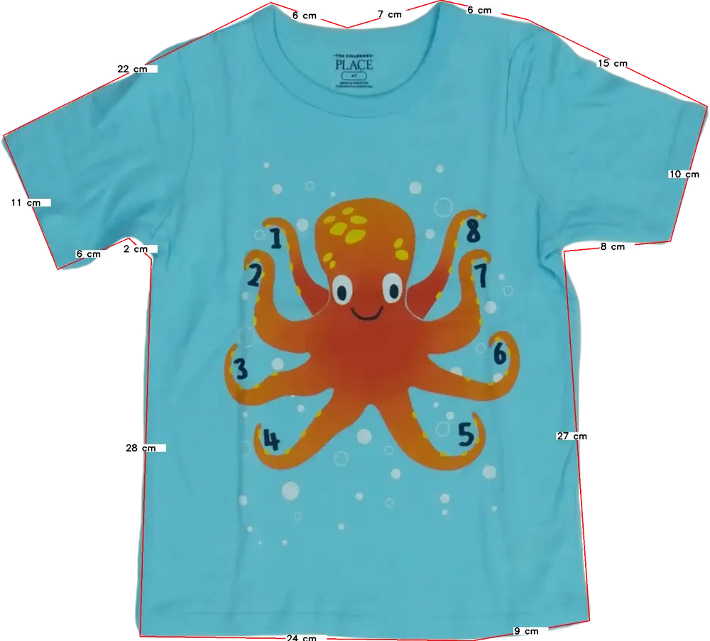 Kék Children's Place Póló EU 110 / UK 5 év / US 5 év/XS