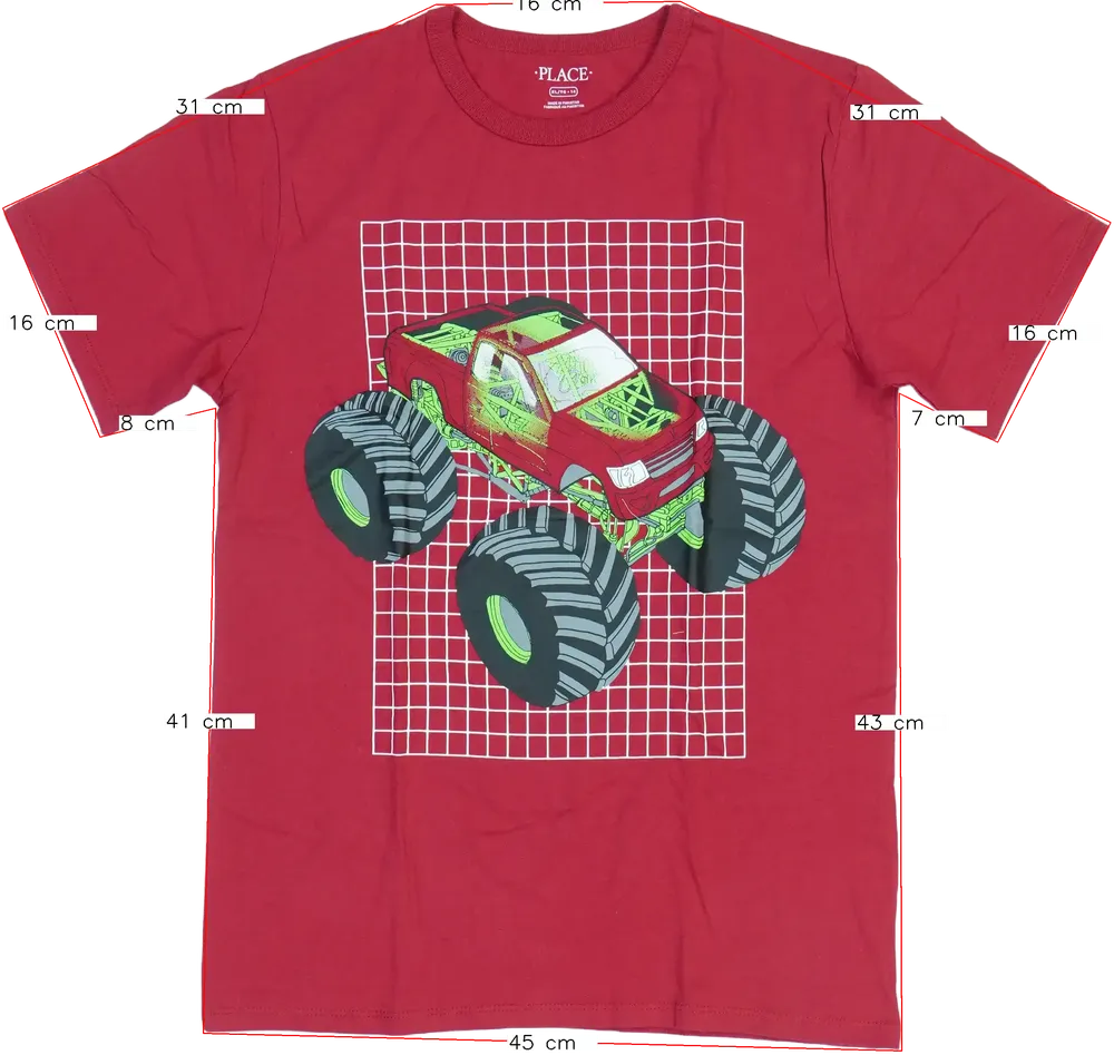 Piros Children's Place Póló EU 164 / UK 14 év / US 14 év/XL