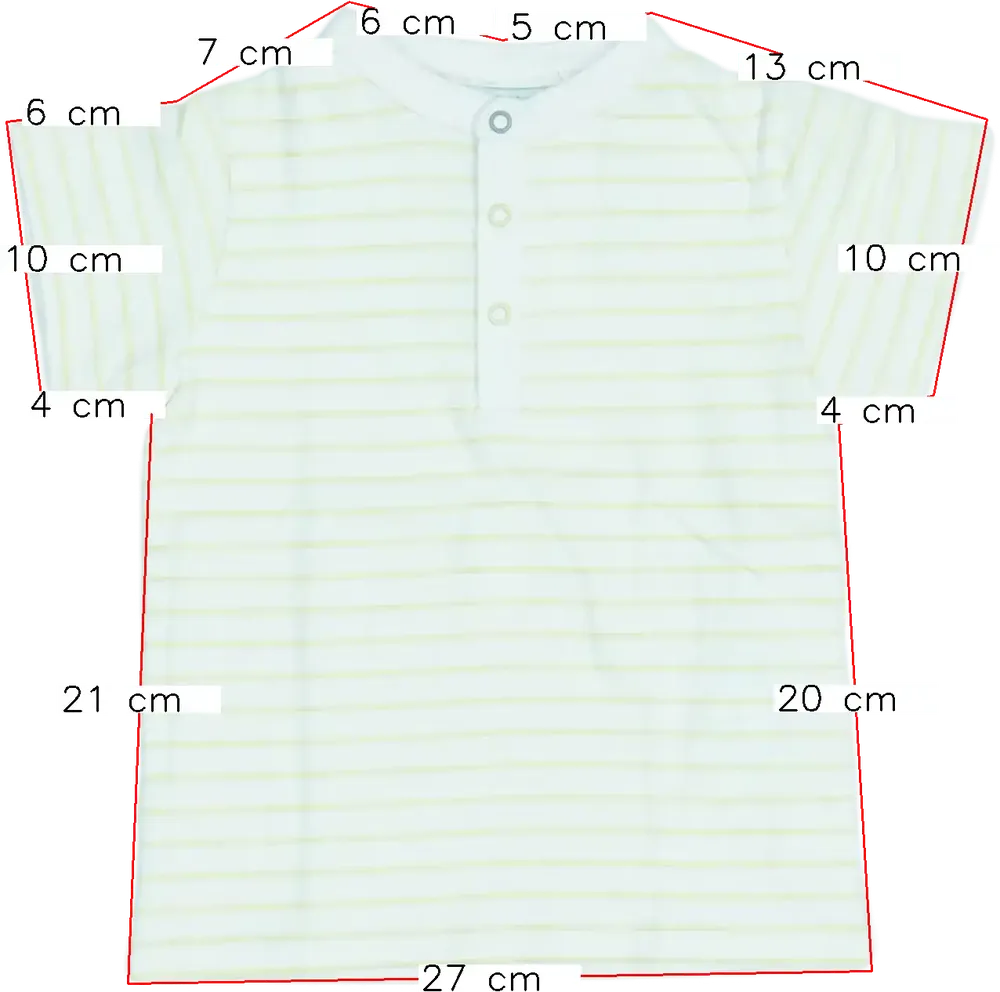 Fehér Obaibi Póló EU 74 / UK 6-9 hónap / US 6-9 hónap