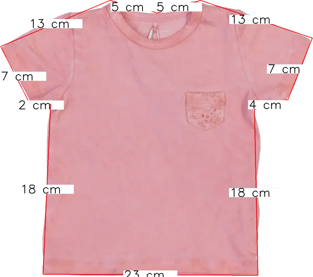 Rózsaszín Egyéb Póló EU 62 / UK 0-3 hónap / US 0-3 hónap