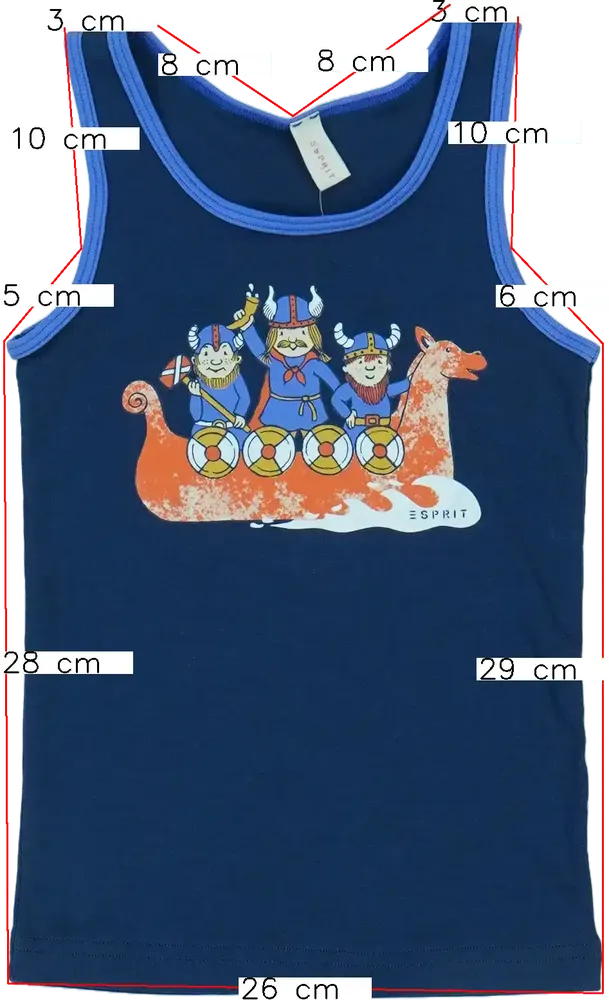 Kék Esprit Fiú / Férfi trikó EU 98 / UK 3 év / US 3T