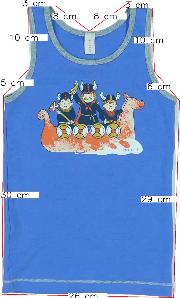 Kék Esprit Fiú / Férfi trikó EU 98 / UK 3 év / US 3T