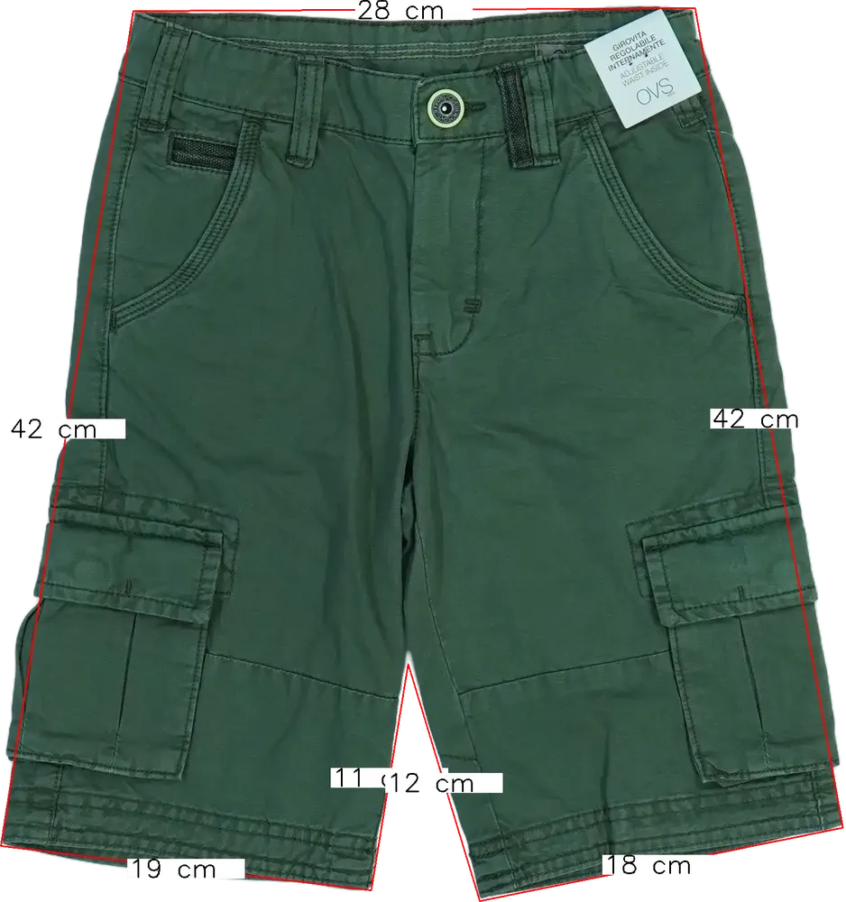 Zöld OVS Rövidnadrág EU 116 / UK 6 év / US 6 év/S