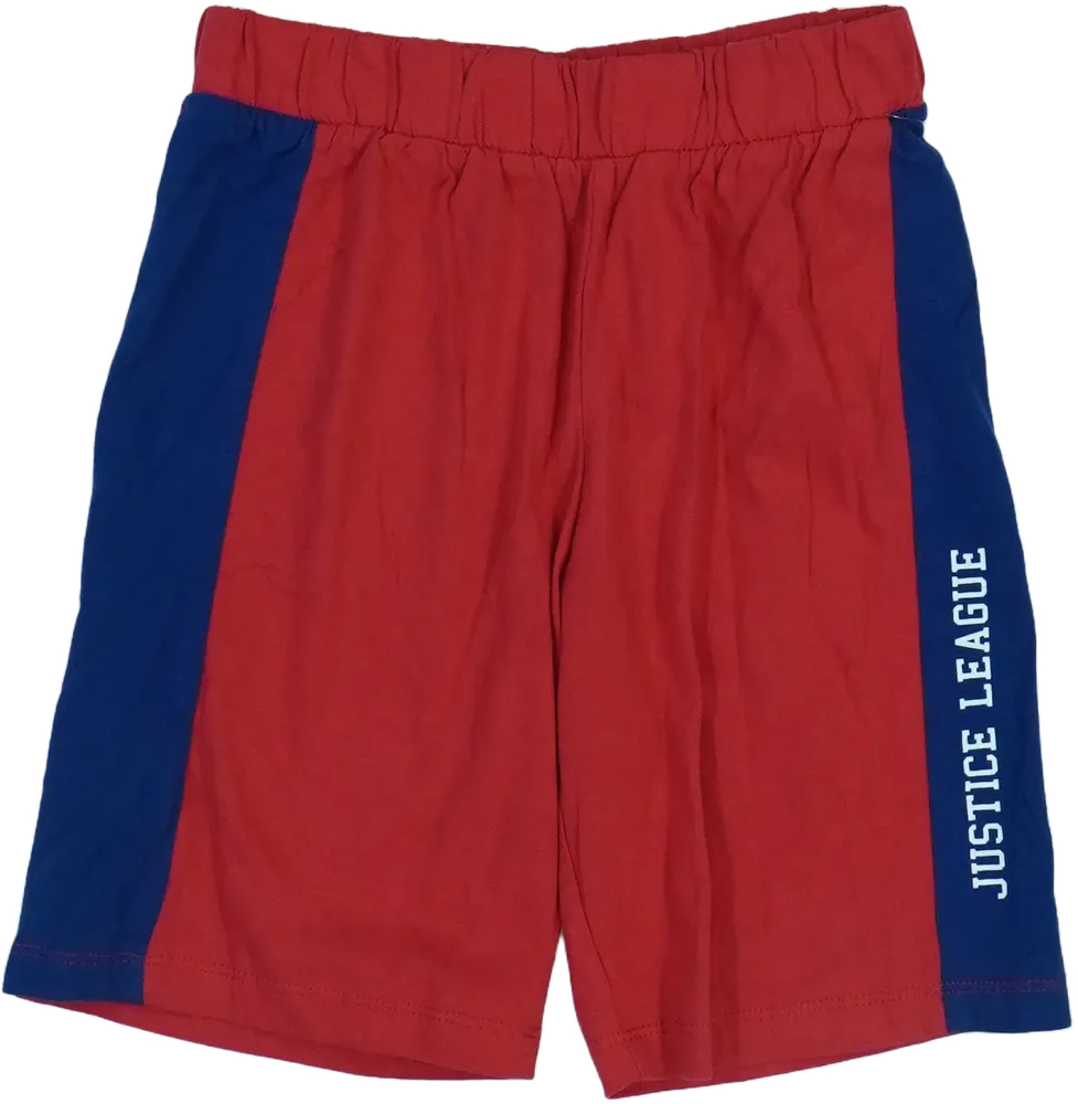 Piros Justice League Rövidnadrág EU 116 / UK 6 év / US 6 év/S