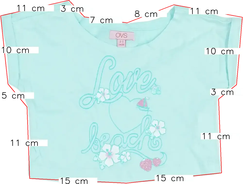 Kék OVS Póló EU 152 / UK 12 év / US 12 év/L