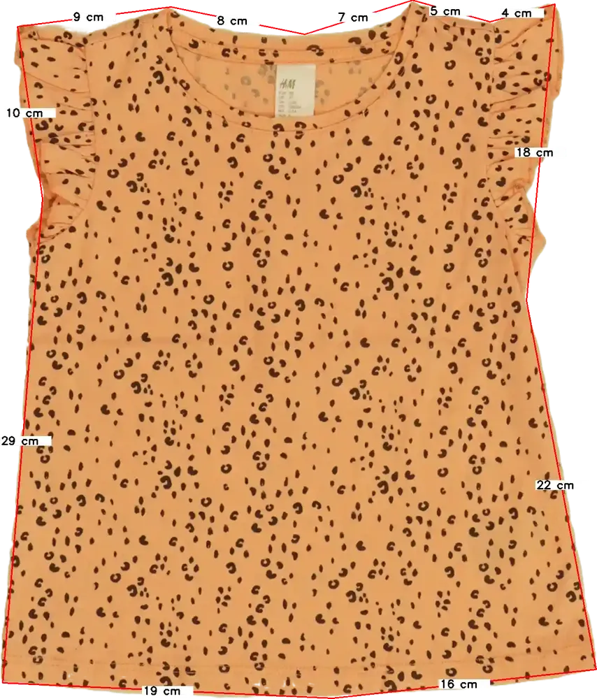 Sárga (narancs) H&amp;M Póló EU 98 / UK 3 év / US 3T