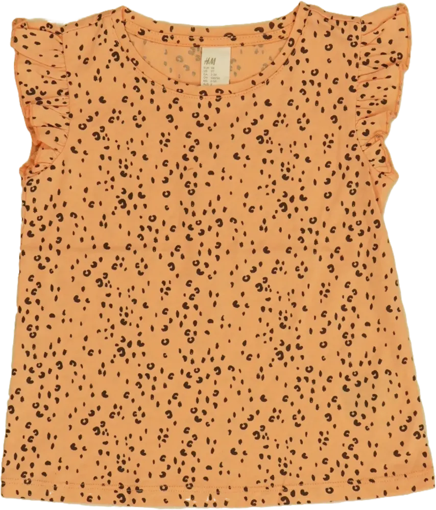 Sárga (narancs) H&amp;M Póló EU 98 / UK 3 év / US 3T