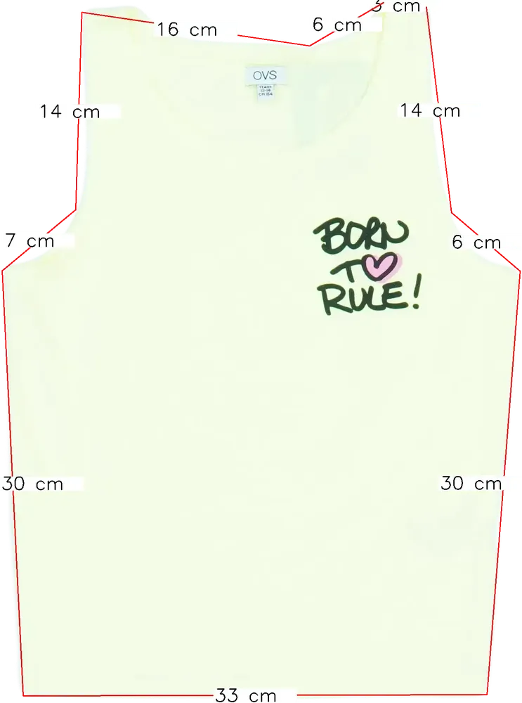 Sárga OVS Póló EU 164 / UK 14 év / US 14 év/XL