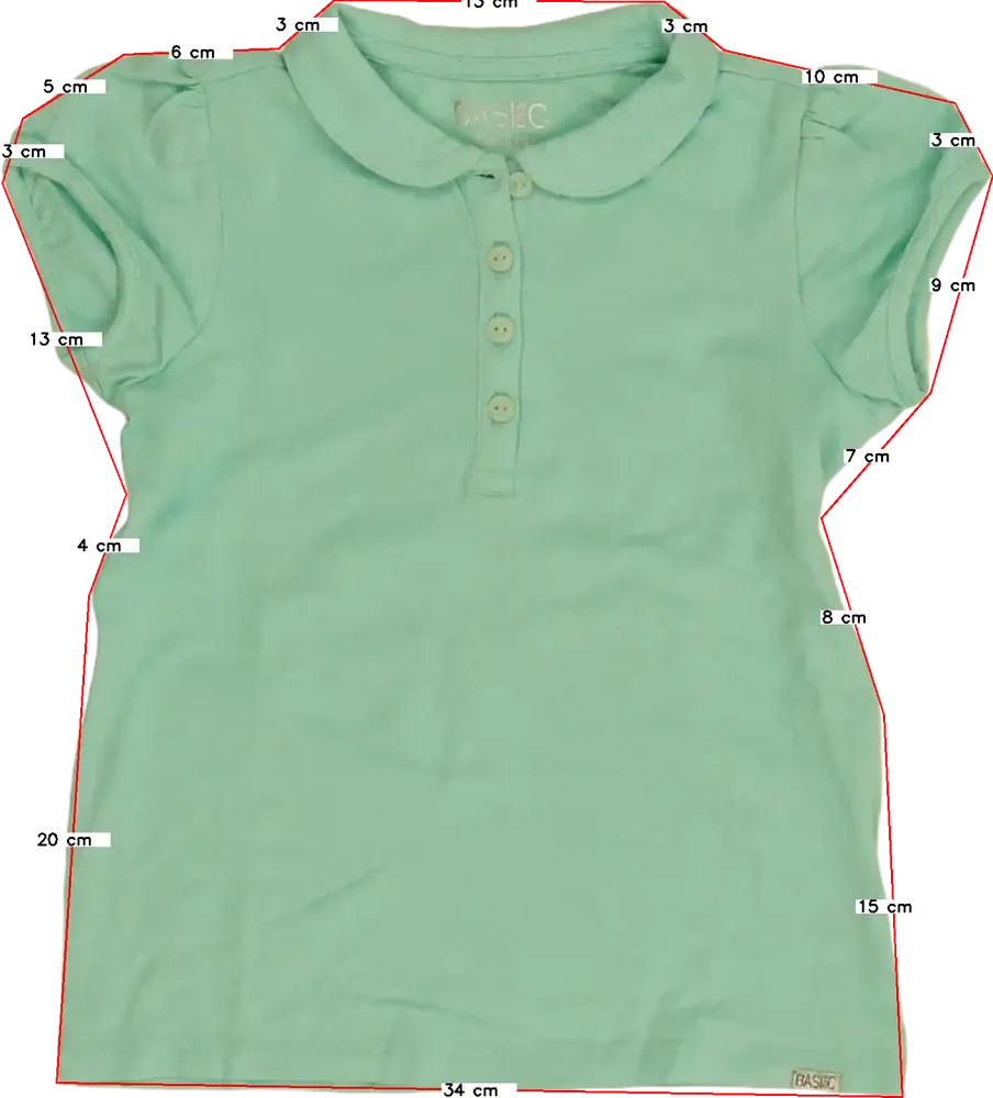 Zöld OVS Galléros póló EU 116 / UK 6 év / US 6 év/S