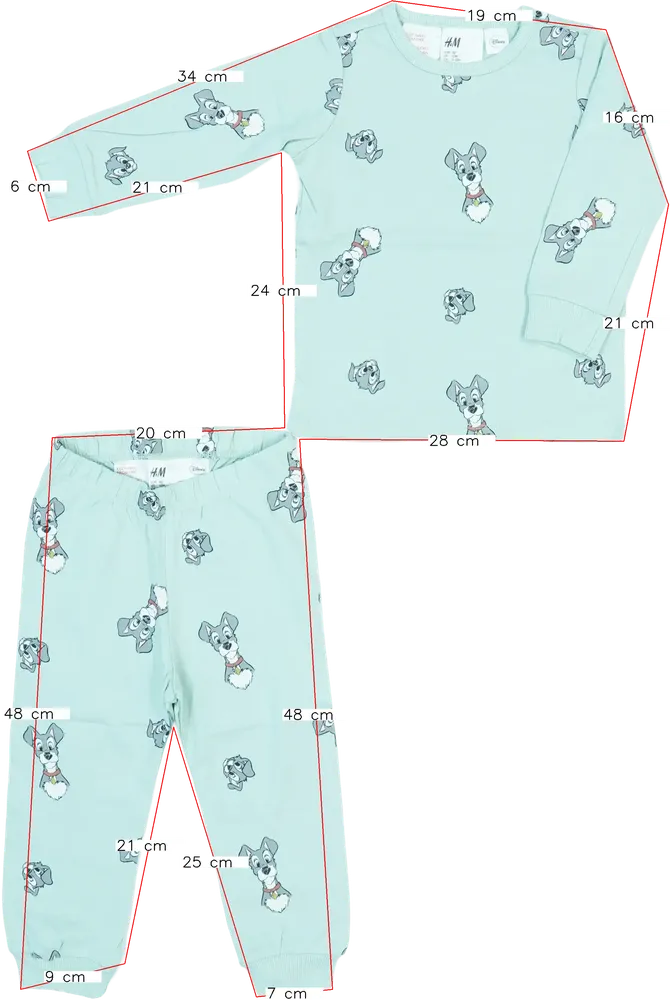 Zöld Disney Pizsama EU 80 / UK 9-12 hónap / US 12 hónap