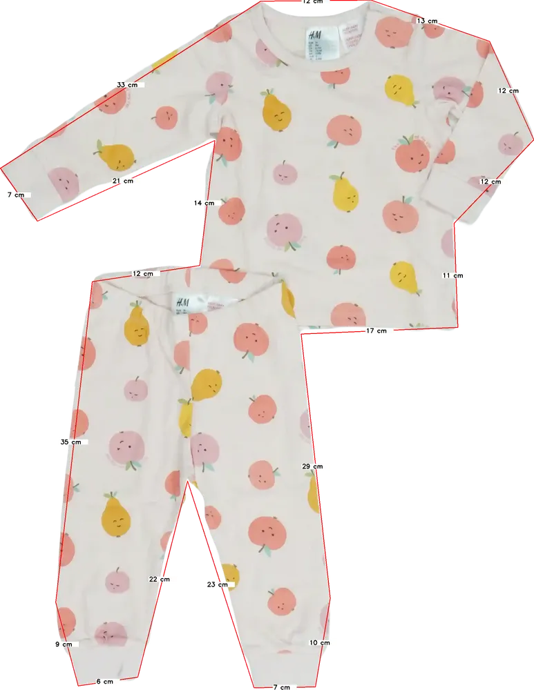 Rózsaszín H&amp;M Pizsama EU 74 / UK 6-9 hónap / US 6-9 hónap
