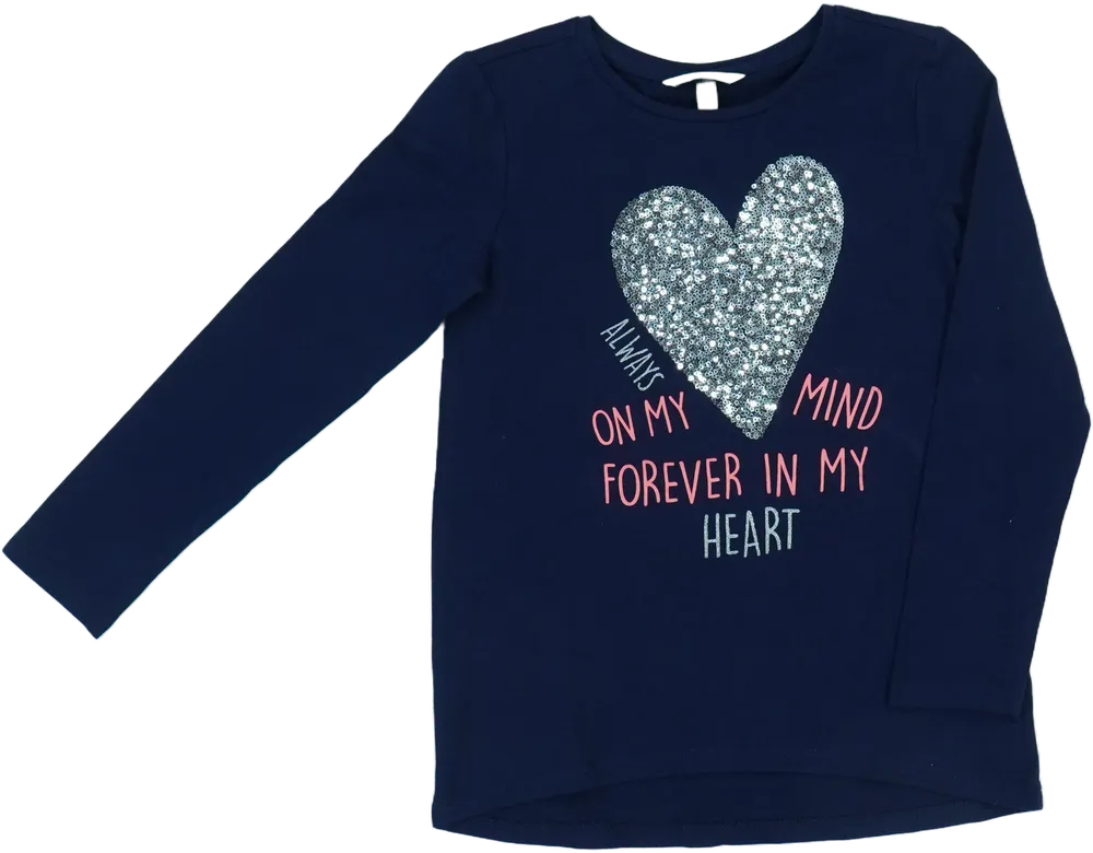 Kék OVS Hosszú ujjú felső EU 122 / UK 7 év / US 7 év/M