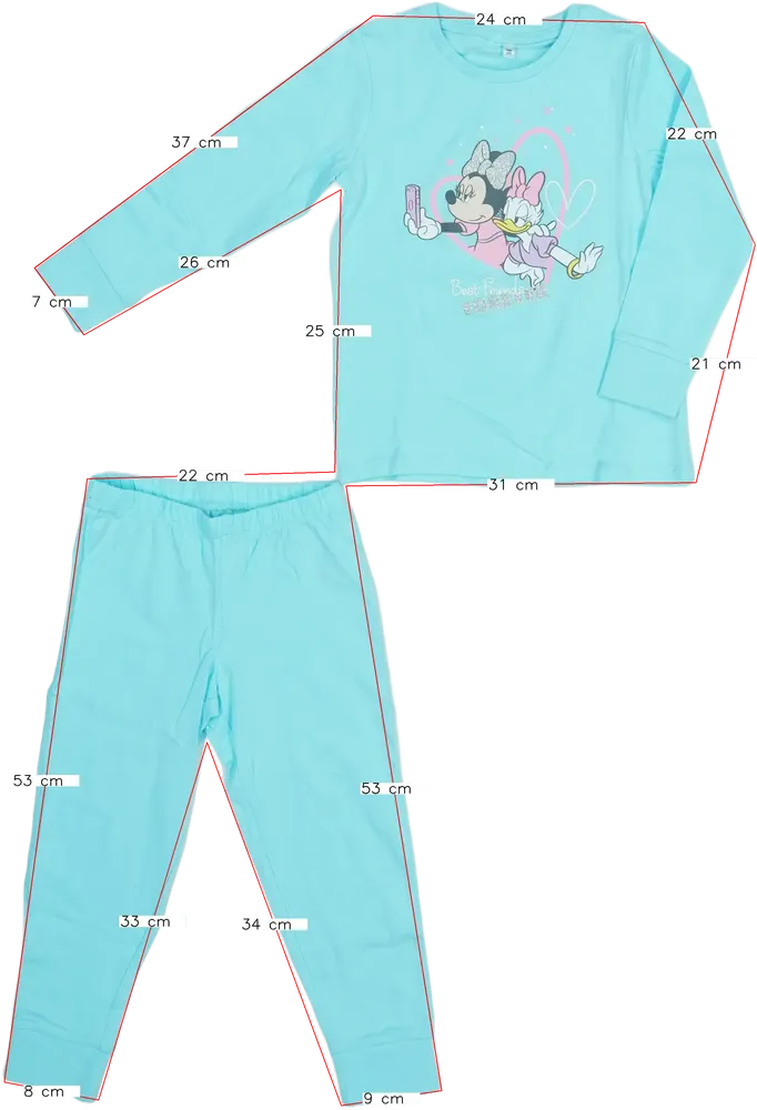 Zöld Disney Pizsama EU 104 / UK 4 év / US 4T/XS